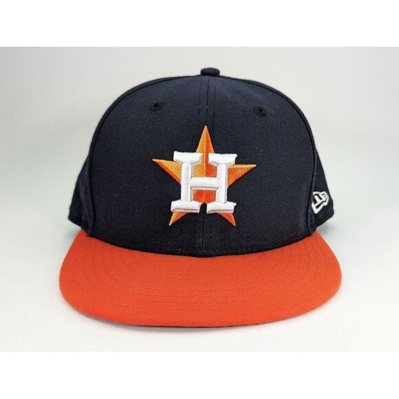 New Era Other - Houston‎ Astros New Era 59fifty Fitted Cap Size 7 3/8  MLB Auth. Collection